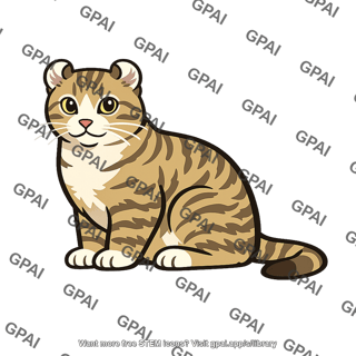 Domestic cat curl eared