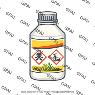 Organophosphate pesticide bottle