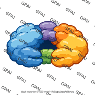 Colorful cloud cluster