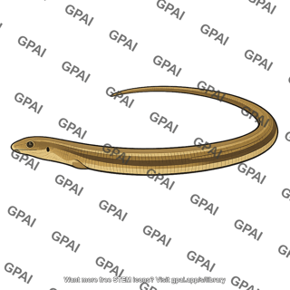 Glass lizard ophisaurus apodus