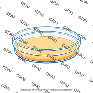 Petri dish with medium