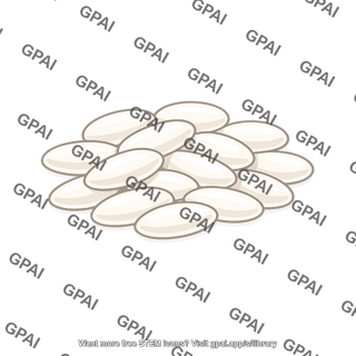 Rice grains cluster