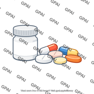 Medicine bottle and pills