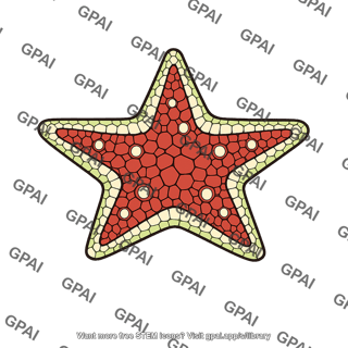 Stylized starfish