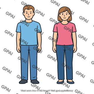 Adult man and woman