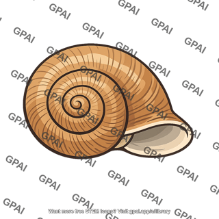 Land snail shell