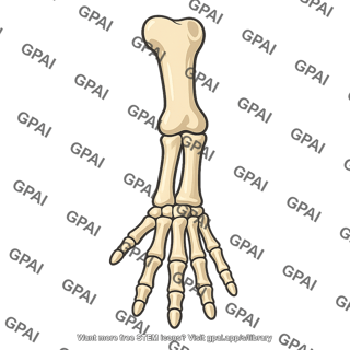 Tetrapod limb with digits