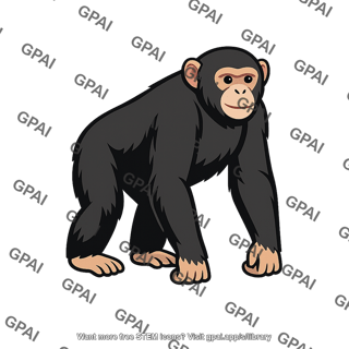 Chimpanzee clipart