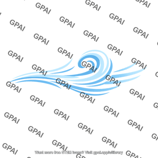 Stylized water wave