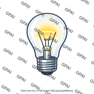 Incandescent lightbulb glowing