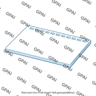 Gel electrophoresis gel blank