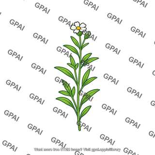 Wildflower plant highlighted