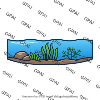 Aquatic ecosystem with plants