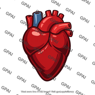 Vertebrate heart stylized