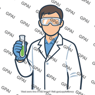 Scientist with safety gear