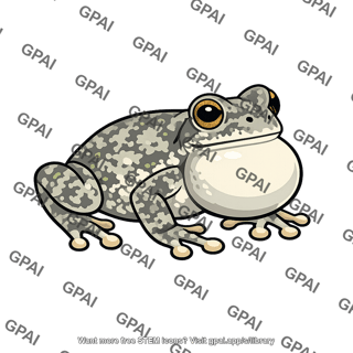 Male gray tree frog