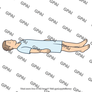 Person lying supine