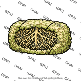 Plant root packed