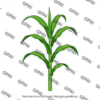 Young corn plant