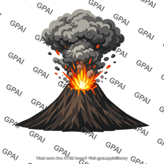 Volcanic explosion