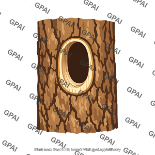 Nesting cavity excavated