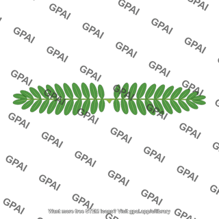 Sensitive plant leaflet spread