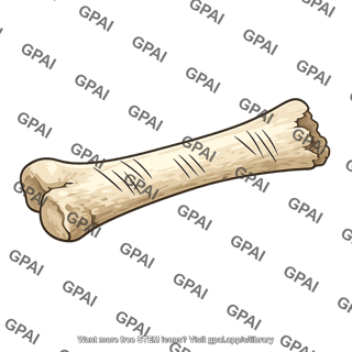 Cut marked animal bone