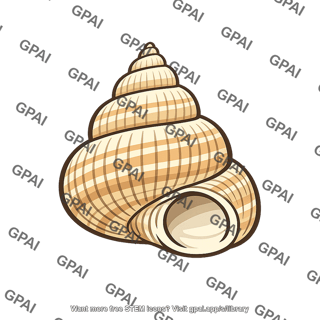 Spiral mollusk shell