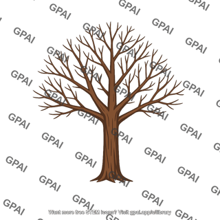Deciduous tree leafless