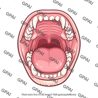 Oral cavity animal cutaway