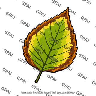 Leaf edge dried