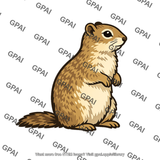Ground squirrel standing