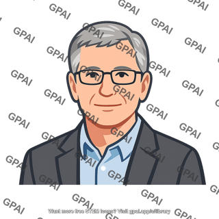 Older man academic portrait