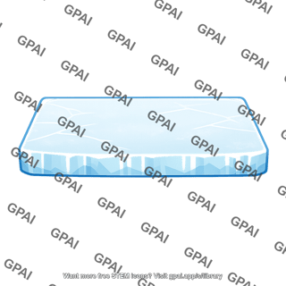 Frozen water surface
