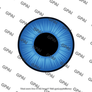 Blue eye iris