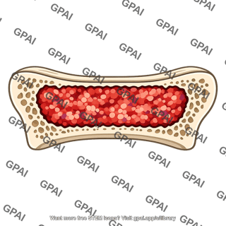 Bone marrow in bone cavity