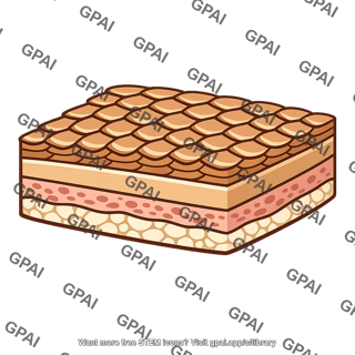 Amniote skin cross section