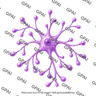 Astrocyte with end feet 1 reactive