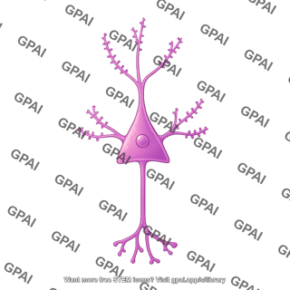 Pyramidal neuron dendritic spines low