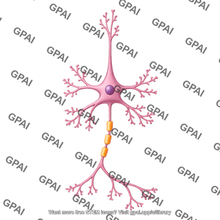 Multipolar neuron pyramidal dendritic spines low