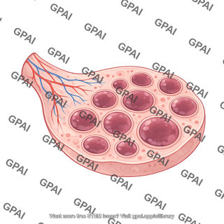 Ovary polycystic cross section
