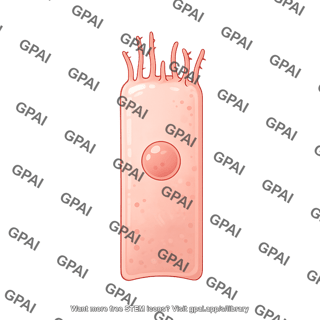 Pseudostratified epithelium cell 2 ciliated damaged