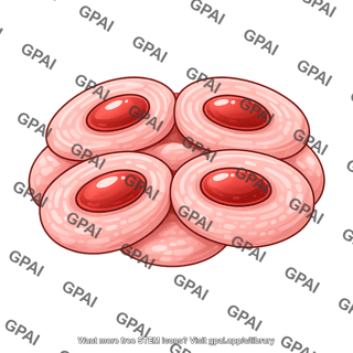 Smooth muscle cells transverse cross section