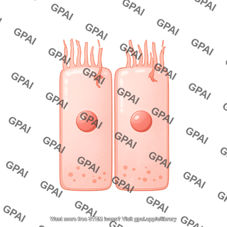 Pseudostratified epithelium cell 1 ciliated damaged