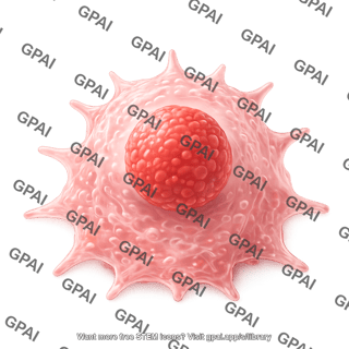 Cancer cell 3d translucent