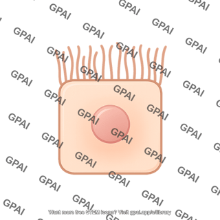 Cuboidal cell ciliated