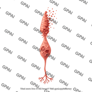 Cone photoreceptor dying 1 with organelles