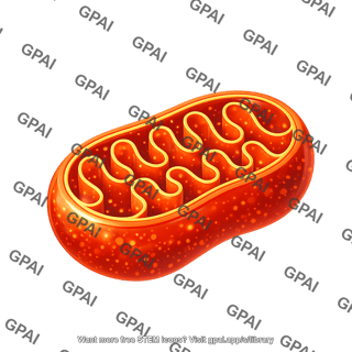 Mitochondria 3d clear fill