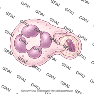 Neutrophil phagocytosing 1