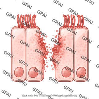 Pseudostratified epithelial cell 3 damaged